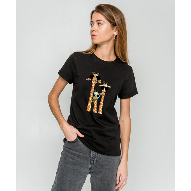 Жіноча футболка "Сімейка жирафів"
