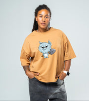 Жіноча футболка "Кіт Едді" (вільний крій)