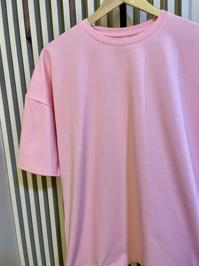 Унісекс оверсайз базова футболка "Pink"