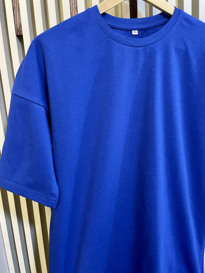 Унісекс оверсайз базова футболка "Electric blue"