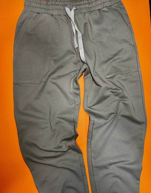 Чоловічі темно-сірі спортивні штани (утеплені)