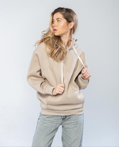 Унісекс оверсайз худі "Beige" (утеплене)