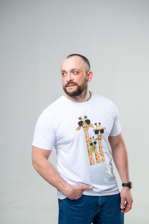 Чоловіча футболка "Сімейка жирафів"