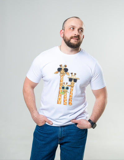 Чоловіча футболка "Сімейка жирафів"