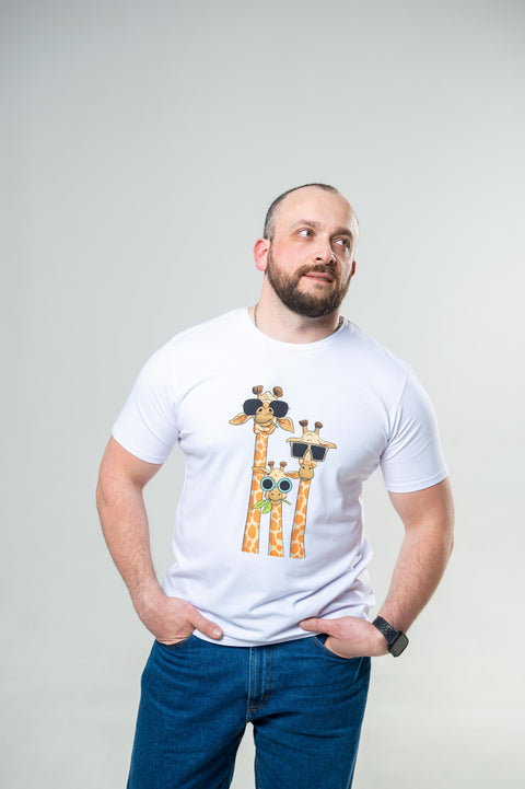 Чоловіча футболка "Сімейка жирафів"