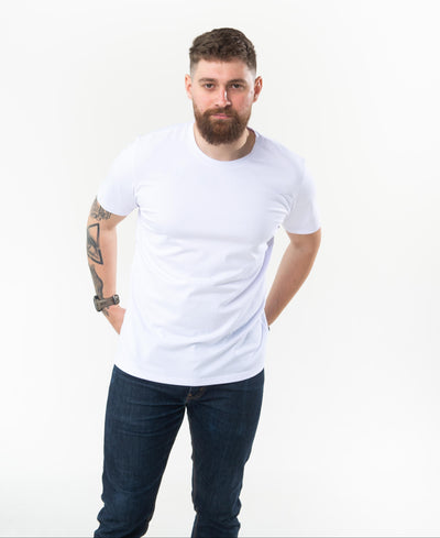 Чоловіча базова біла футболка