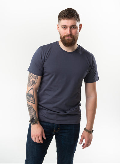 Чоловіча базова темно-сіра футболка