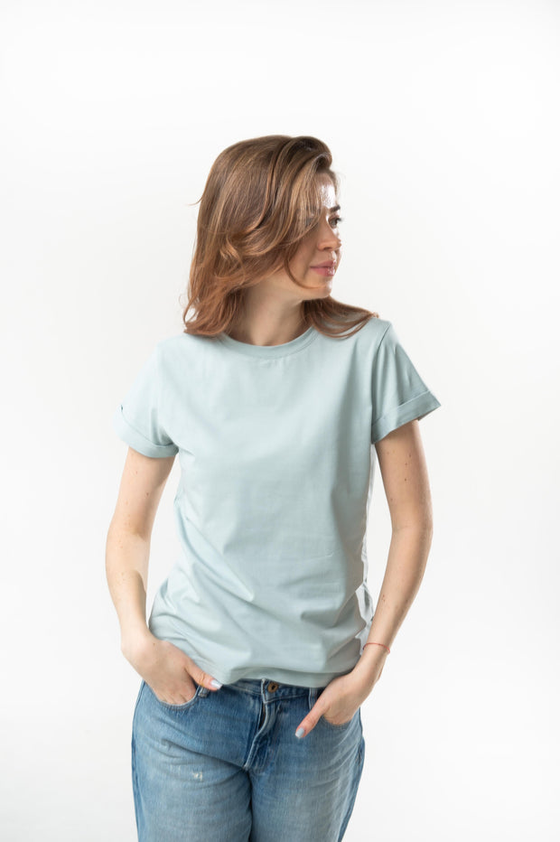 Жіноча базова футболка колір "Штормове море"