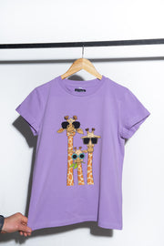 Жіноча футболка "Сімейка жирафів"
