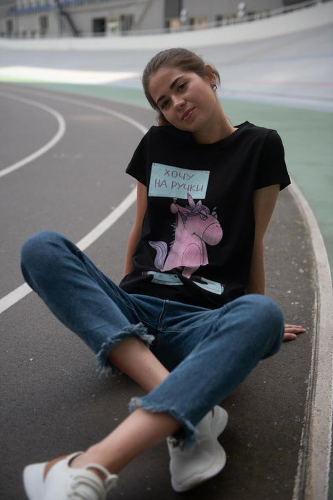 Жіноча футболка "Єдиноріг Хеппі", 2-а серія