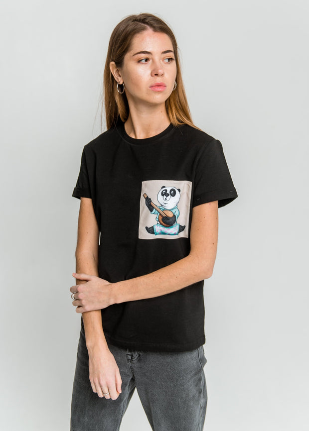 Жіноча футболка "'Панда Мо. 3 серія"